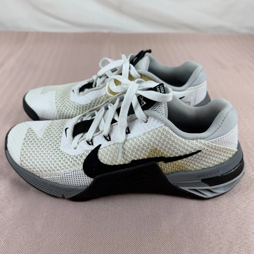 Nike Metcon 7‎ CrossFit Cross Training Gym Shoes, White/Black CZ8281-100